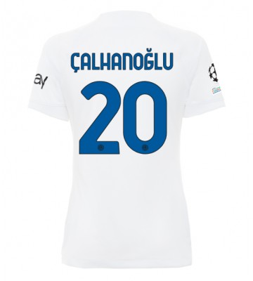 Inter Milan Hakan Calhanoglu #20 Segunda Equipación Mujer 2023-24 Manga Corta